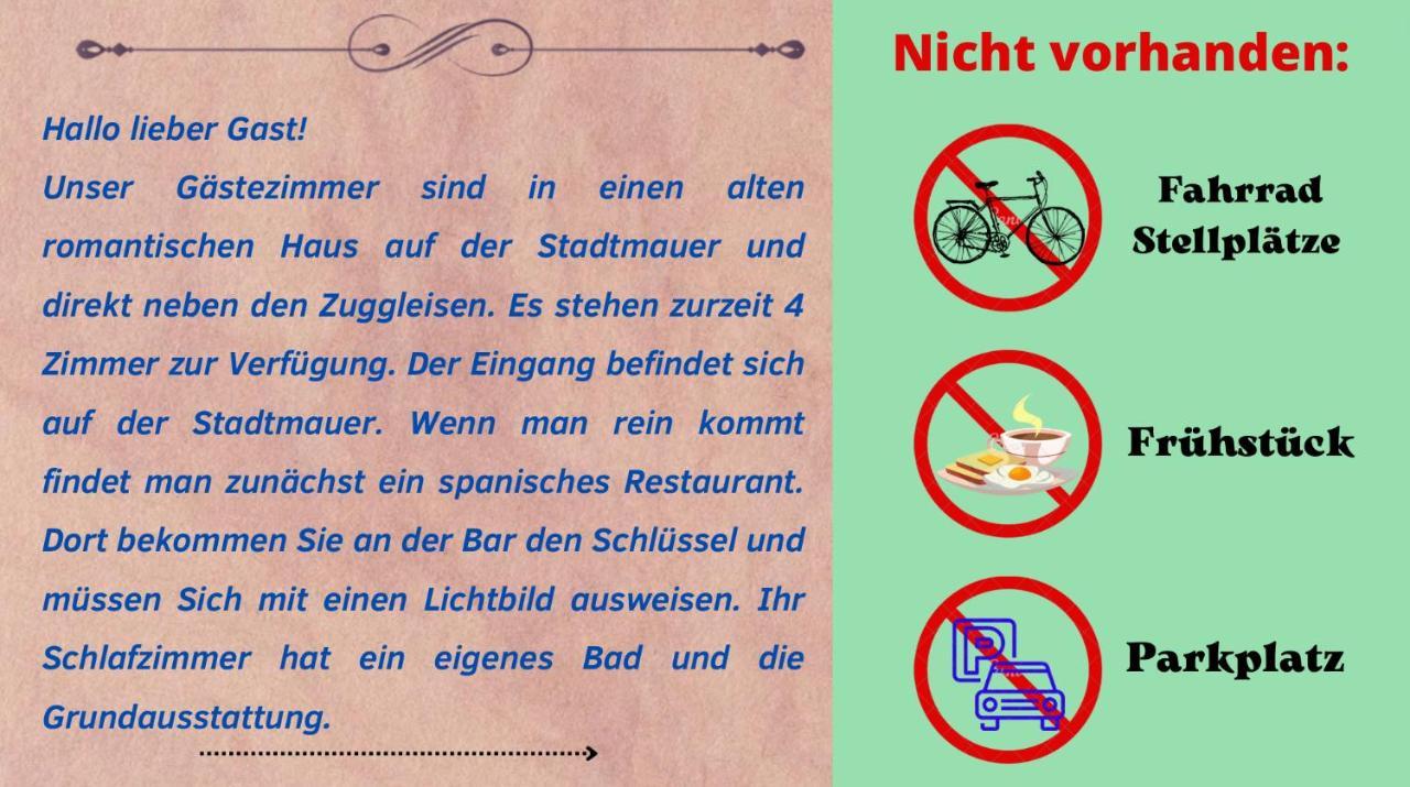Hotelzimmer Im Alten Reihenhaus Auf Der Stadtmauer Bacharach Esterno foto